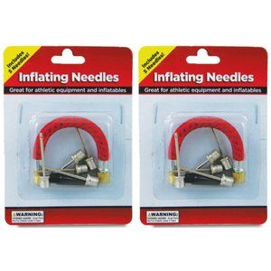 2 Kits for Sports Ball Inflating & 1 Metal Bicycle Tire Pump